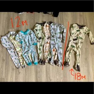 Burt’s Bees Baby Pjs 12-18m LOT